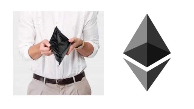Ethereum Logo Compared With An Empty Wallet. Source: Twitter