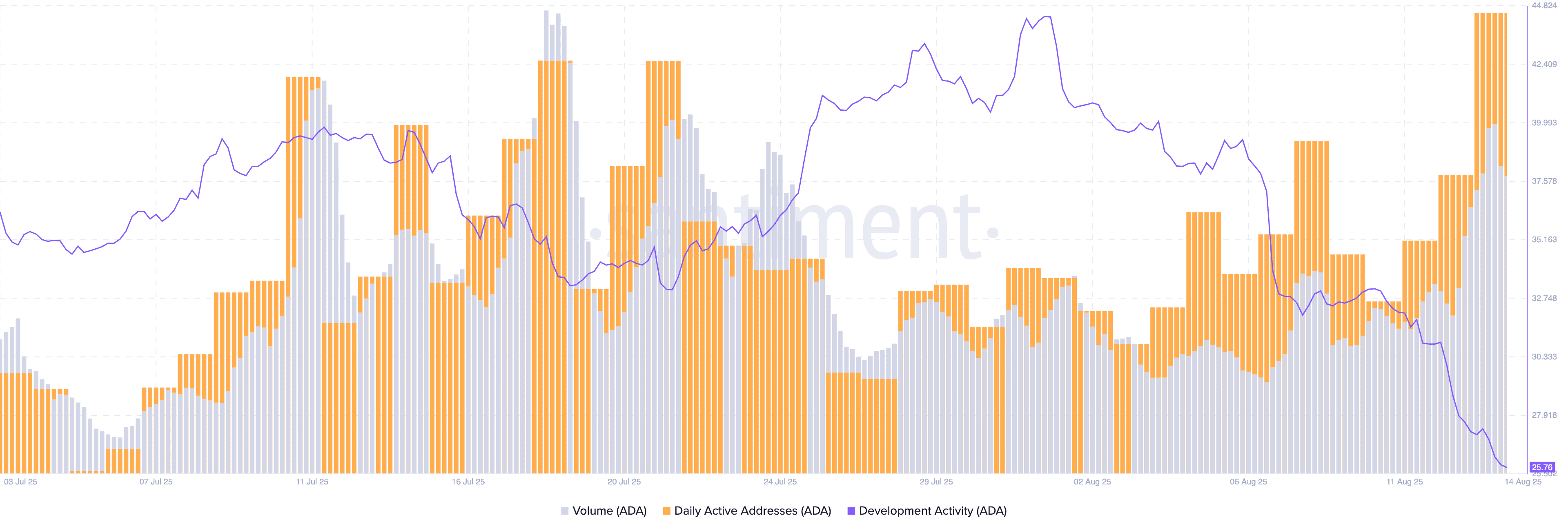 Cardano (ADA) network activity