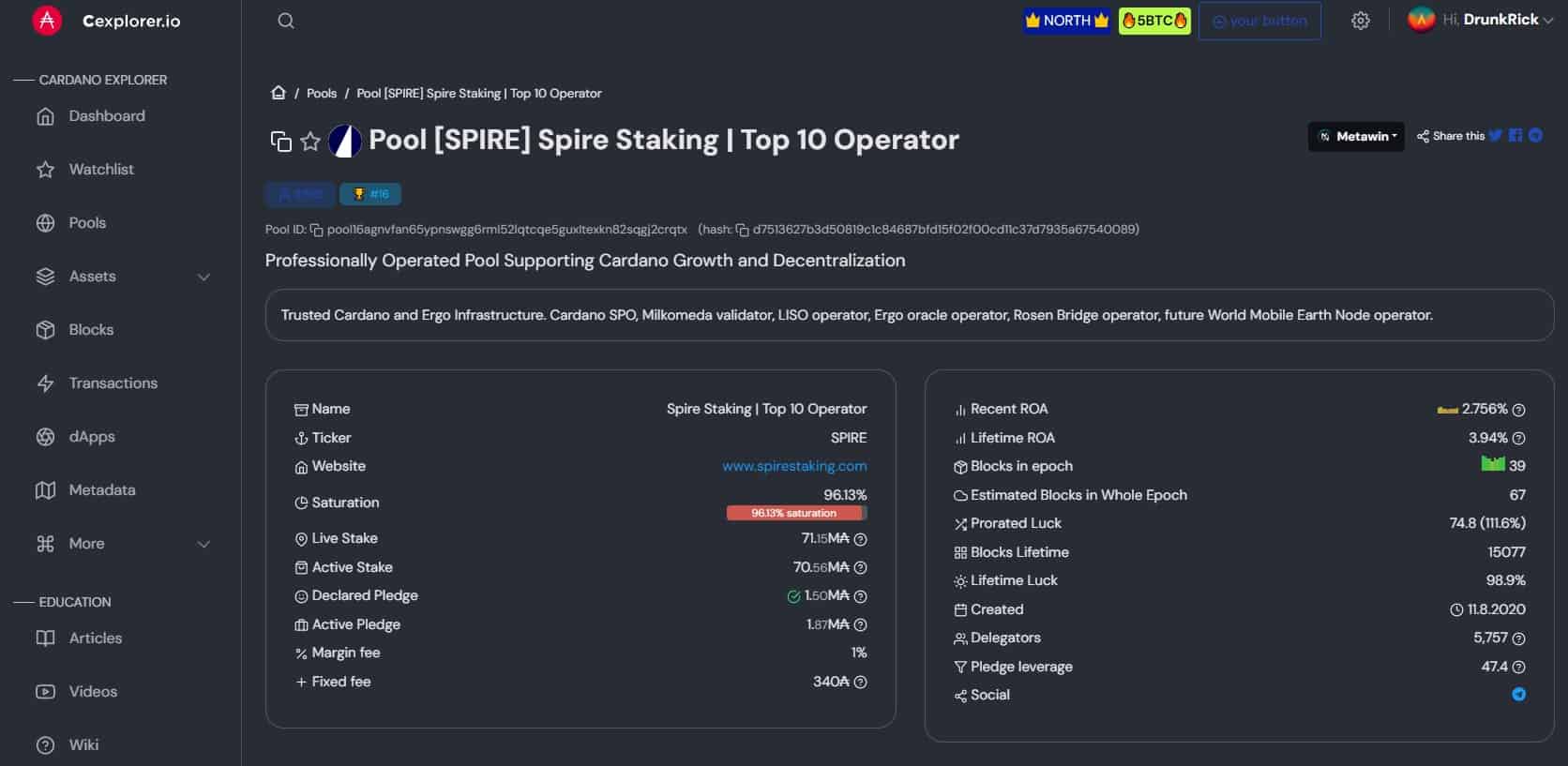 cardano_staking_pool_spirestaking
