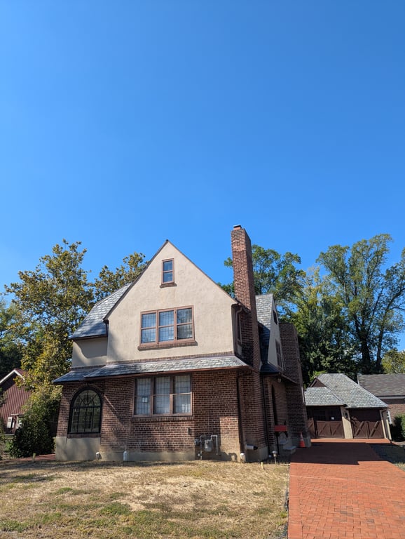 Historic Kings Highway Tudor restoration project in Haddonfield, NJ