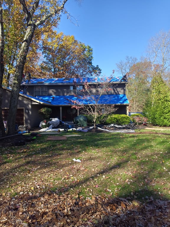Multi-level residential roof replacement in Haddonfield, NJ