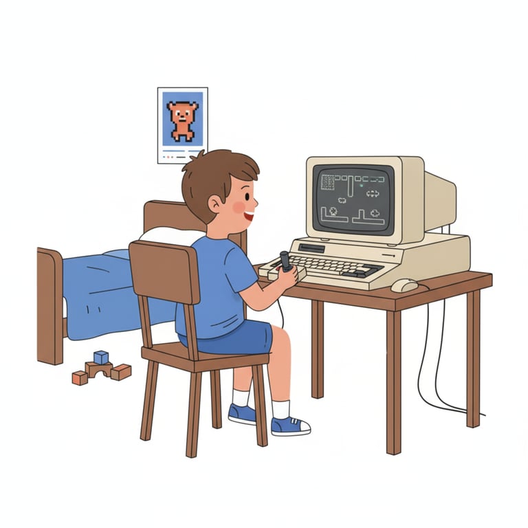 Playing on Commodore 64 as a kid