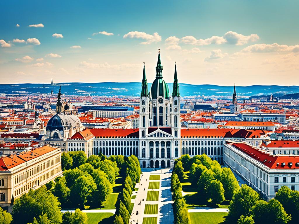 Vienna University with scenic view