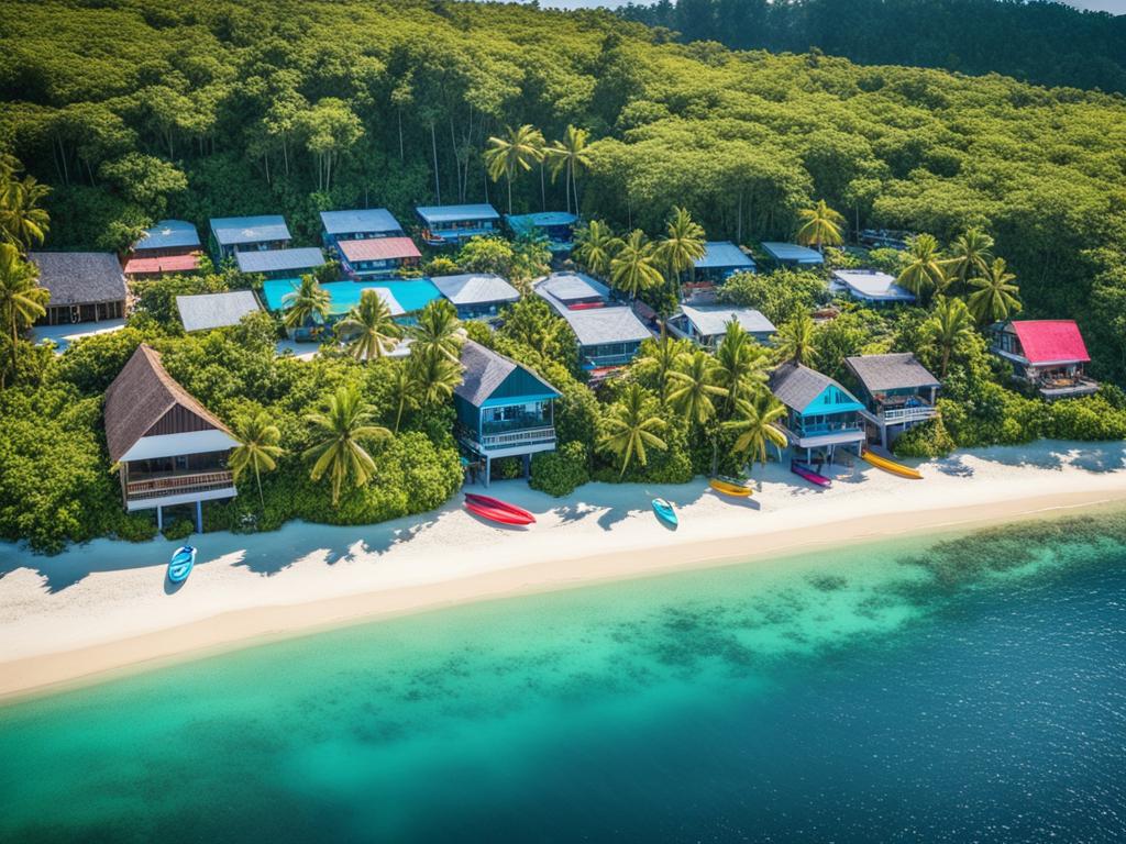 Scenic view of a Siargao neighborhood ideal for expats