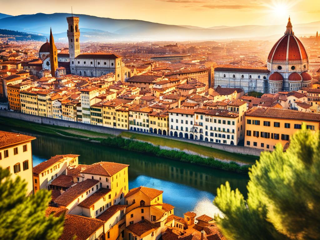 Picturesque view of Florence, epitomising the cultural richness of the region