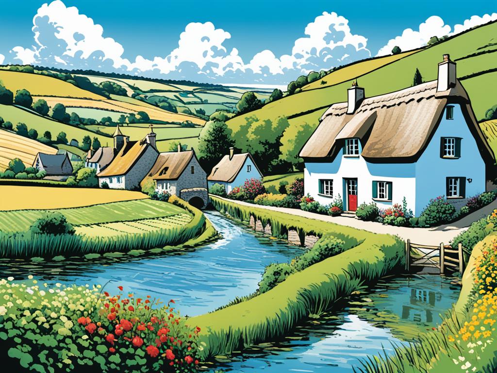 Idyllic Normandy Landscape