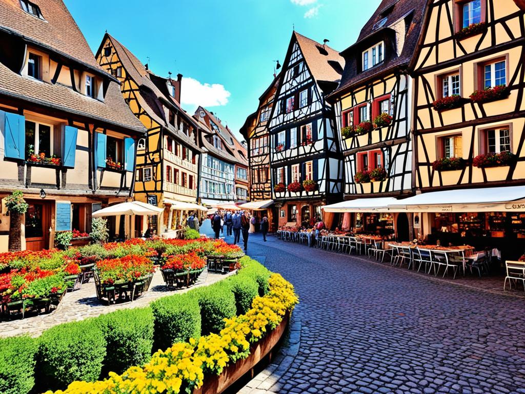 Charming streets of Colmar, ideal for holiday homes