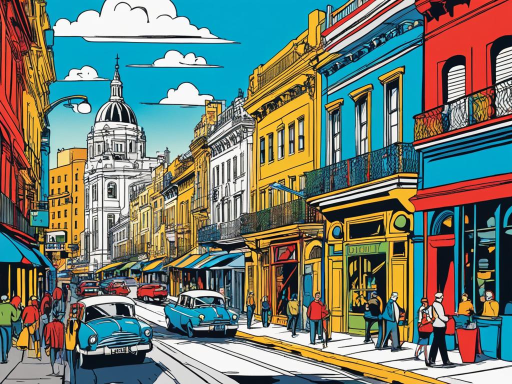 Vibrant streets of Buenos Aires