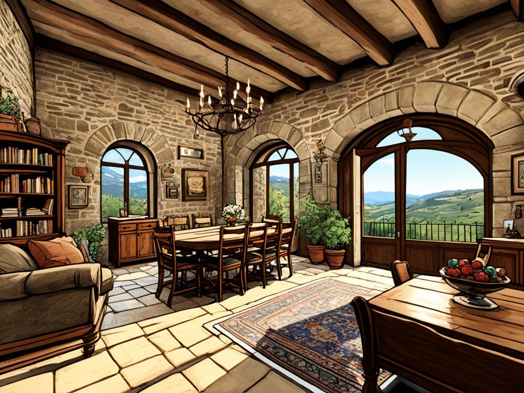Virtual Tour of a Tuscan Home
