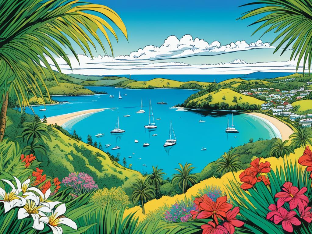 Stunning vista of Bay of Islands, ideal for holiday homes