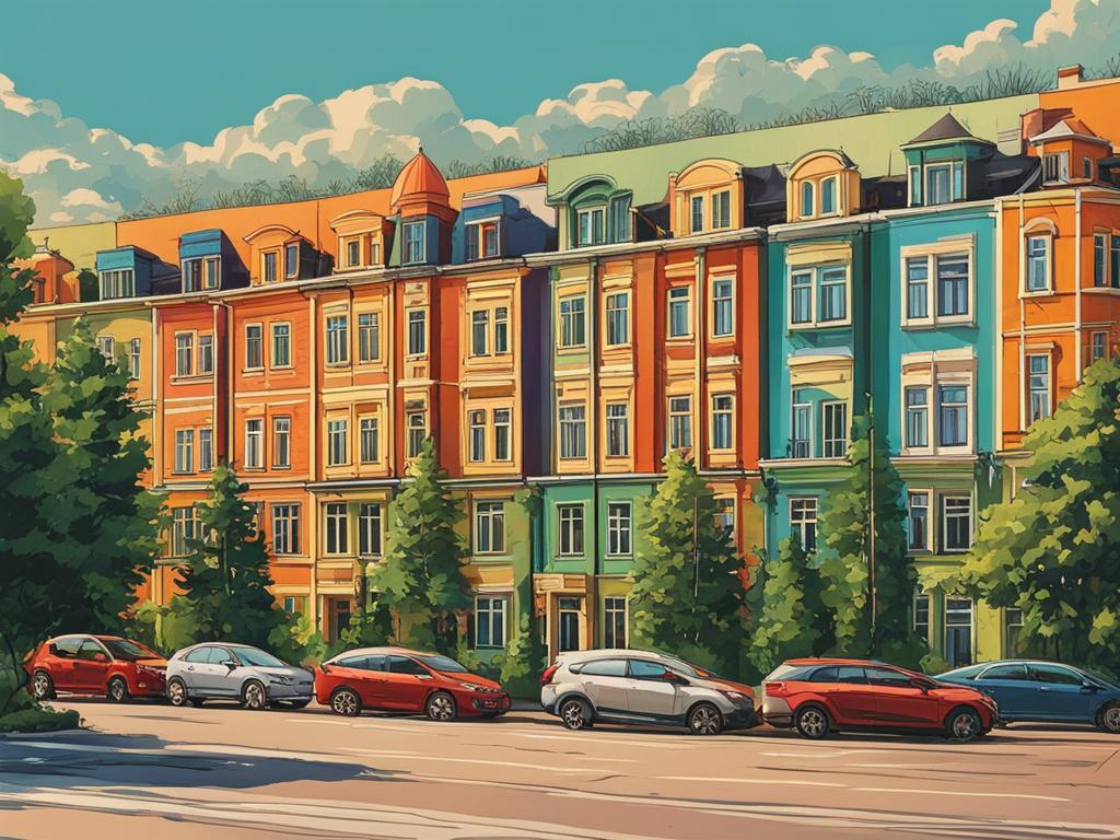 Picturesque Minsk neighborhood