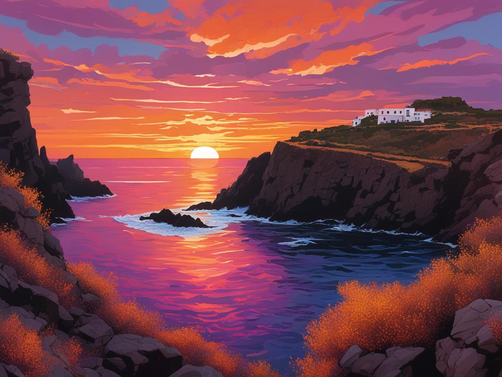 Pantelleria island sunset views