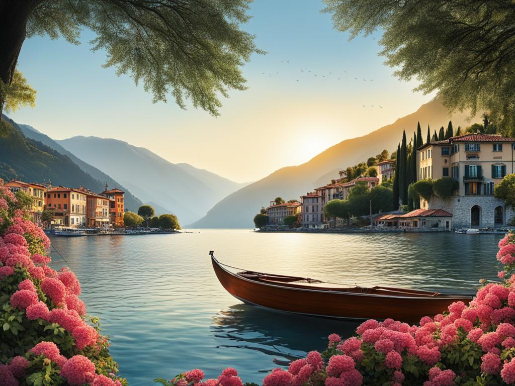 Picturesque view of Lake Como