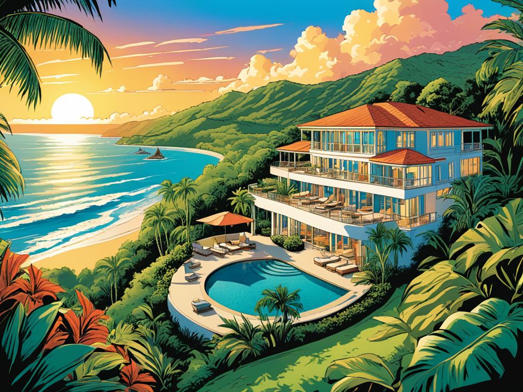Scenic view of Saint Lucia real estate