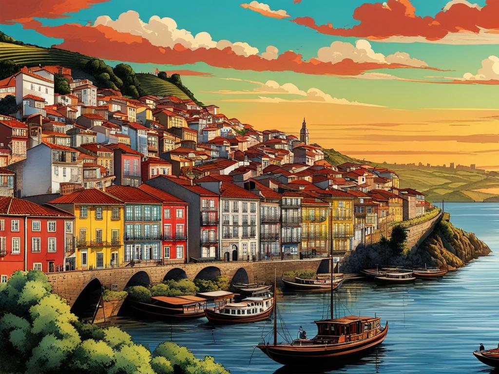 Scenic view of Vila Nova de Gaia