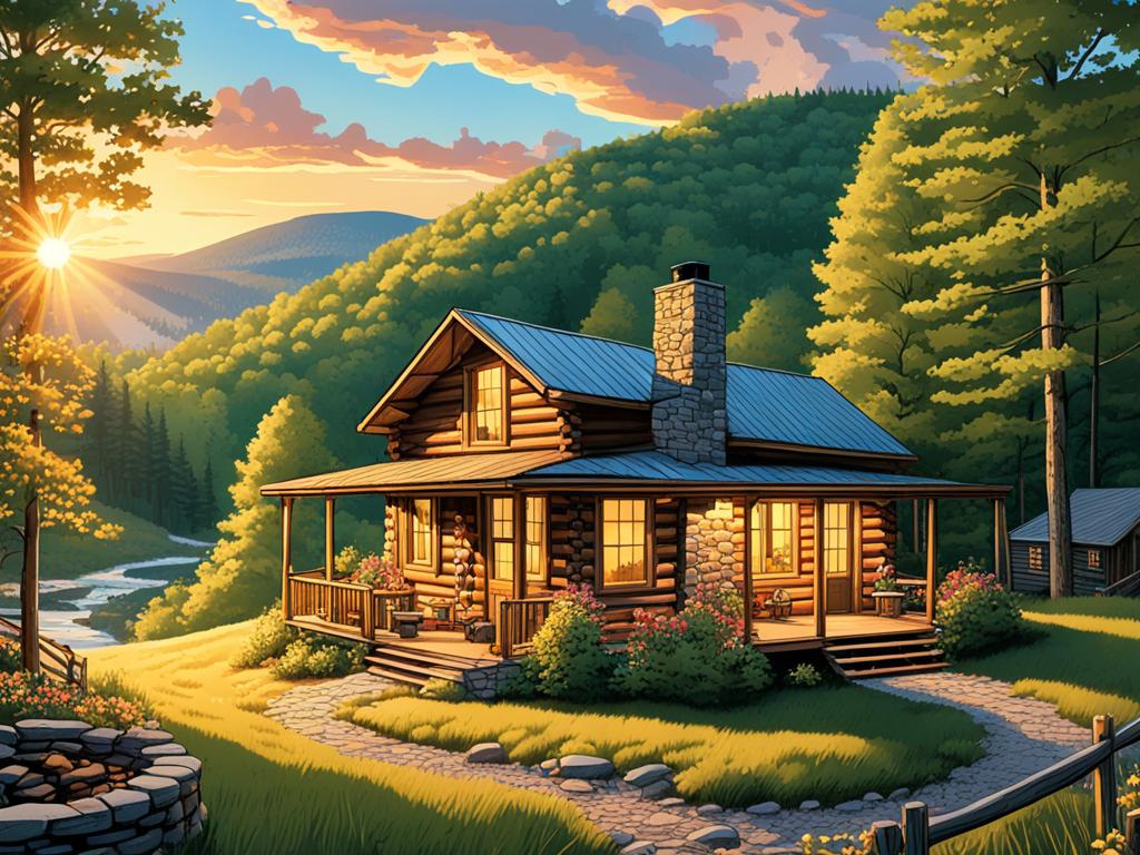 Appalachian home surrounded by nature