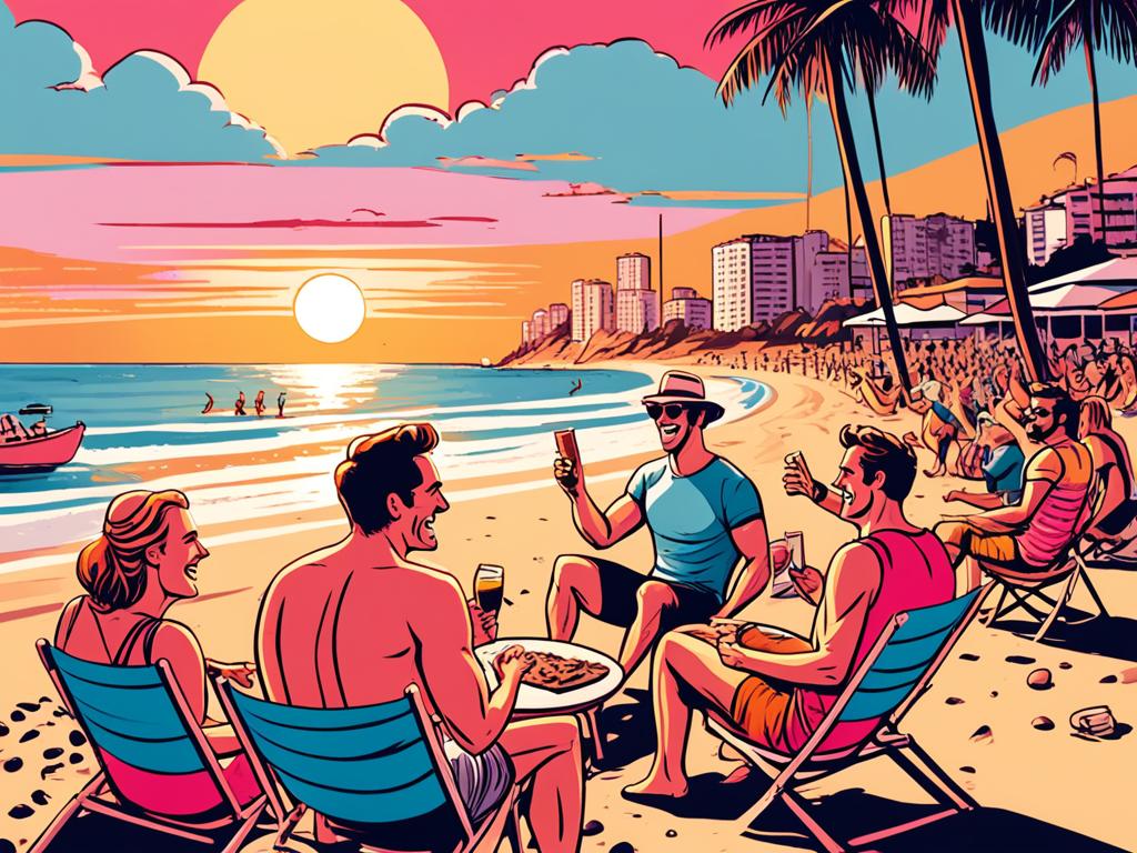 Expat community interaction in Florianopolis