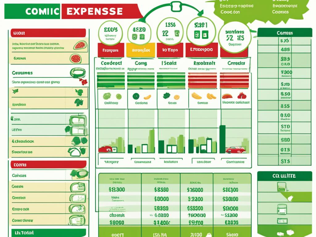 Expenses chart for living in Italy