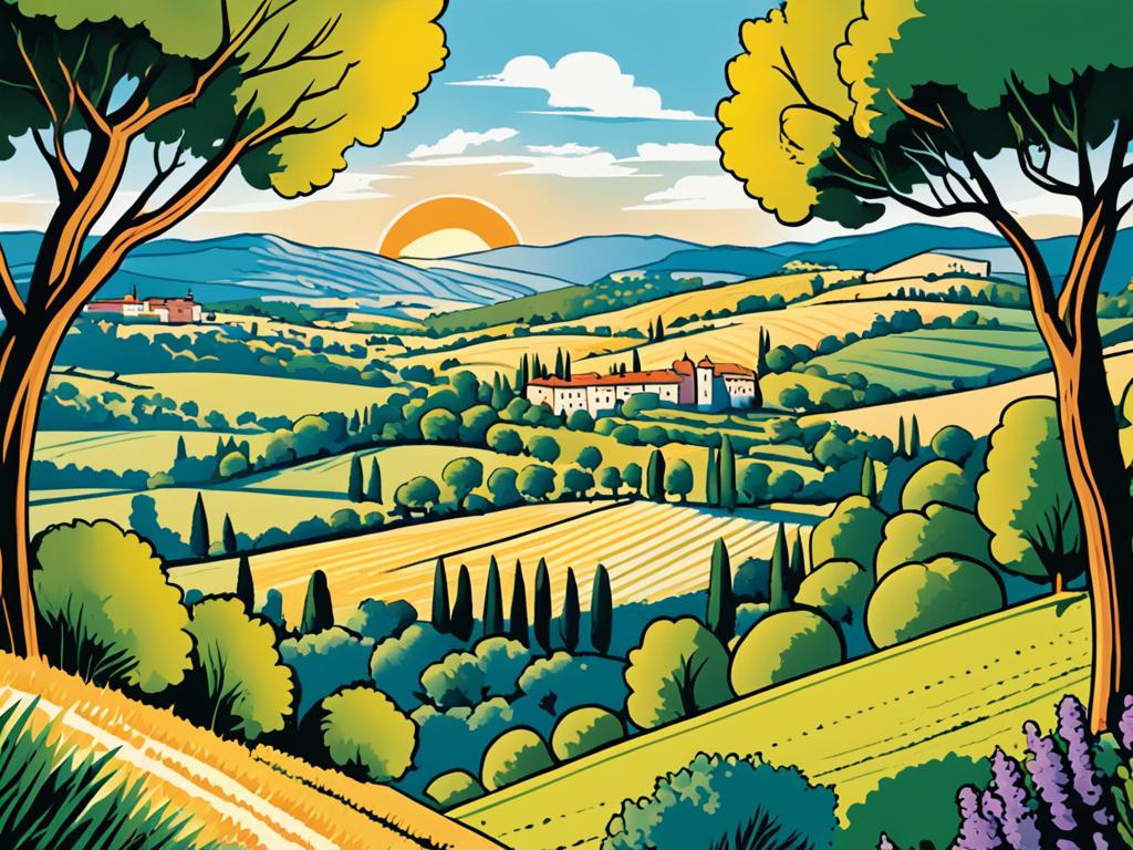 Picturesque Aix-en-Provence landscape