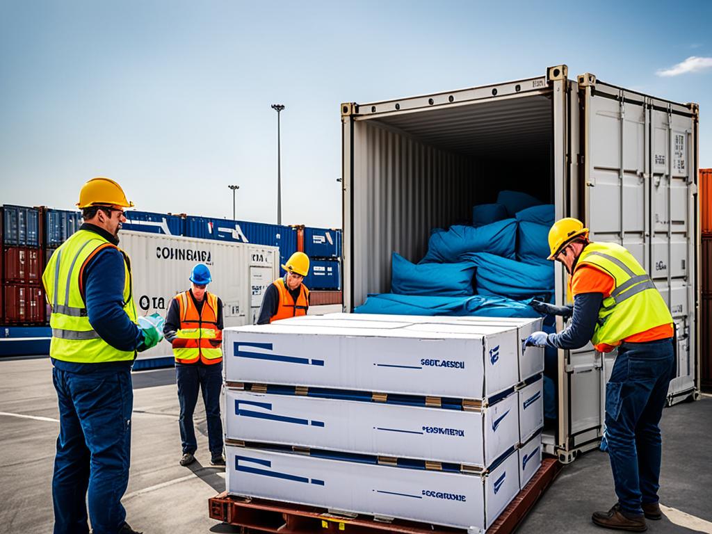 Shipping Container Preparation for International Relocation to Qatar