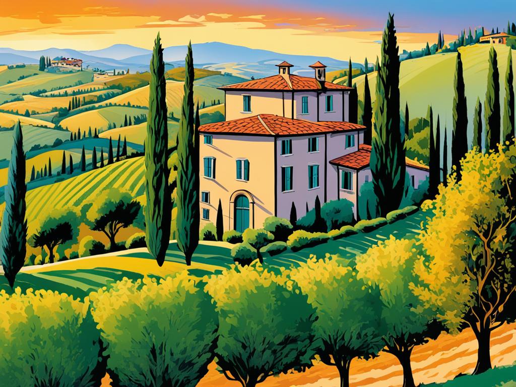 Siena holiday home scenic view