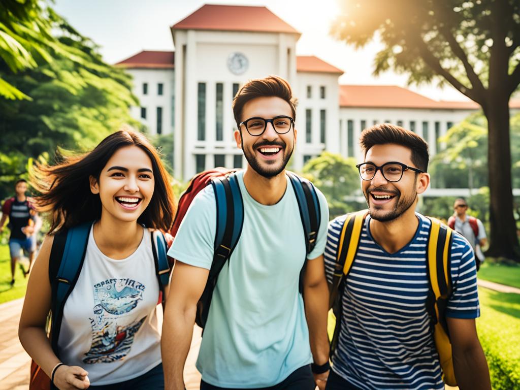 Students at Jakarta University Campus
