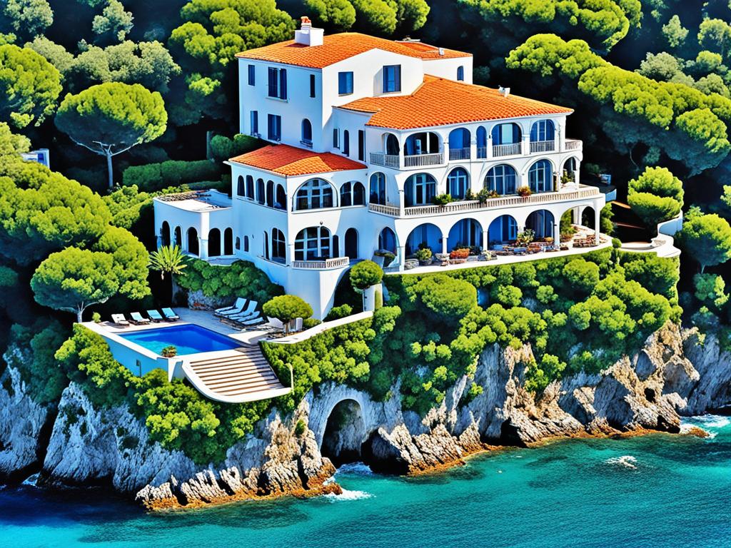 Mediterranean-style villa in Capri