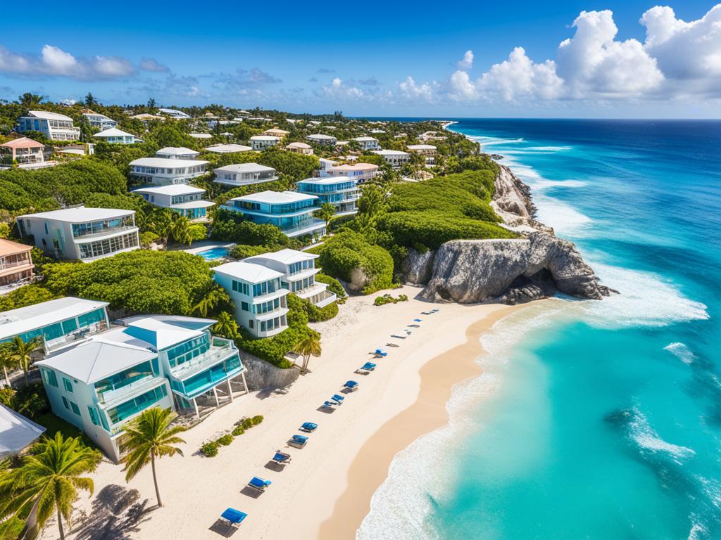 Luxurious beachfront estates in Barbados
