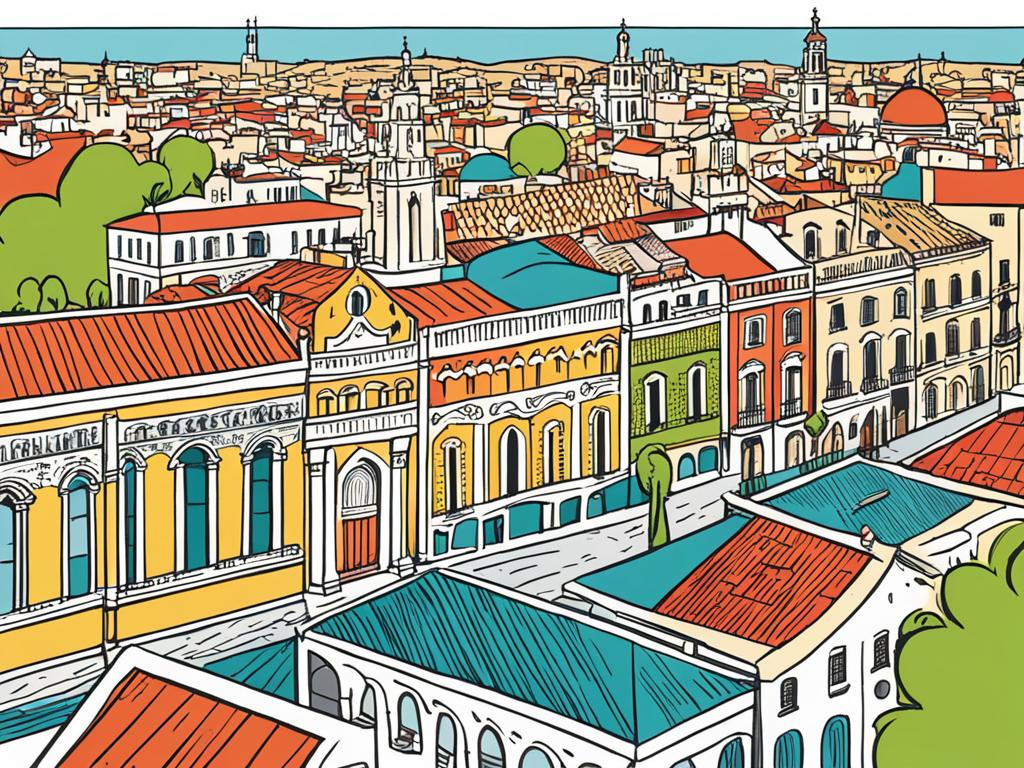 Pictorial representation of Seville’s diverse neighbourhoods for holiday homes