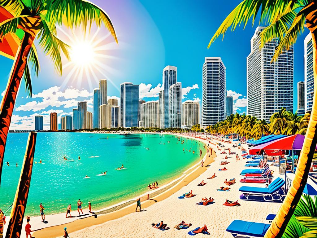 Miami's sunny beaches