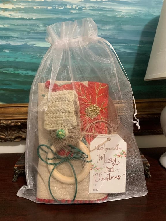 Crochet Kitchen Towel Holder Gift Set
