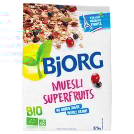 Био мюсли със супер плодове 375г