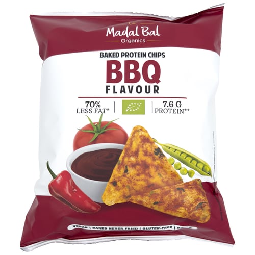 Био печен протеинов чипс с вкус на барбекю 60г