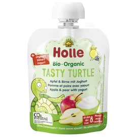 Био пюре ябълка и круша с йогурт 85г