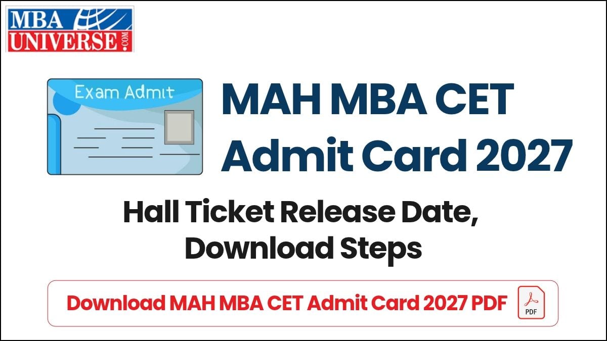 MAH MBA CET Admit Card 2027