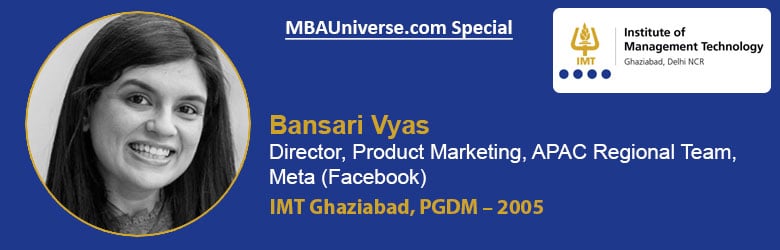 Bansari Vyas,&nbsp;Director, Product Marketing, APAC Regional Team, Meta (Facebook)