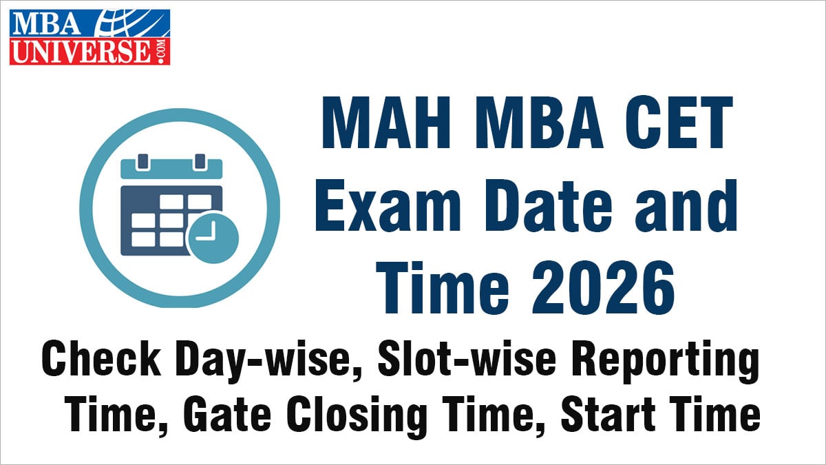 MAH MBA CET Exam Date and Time 2026