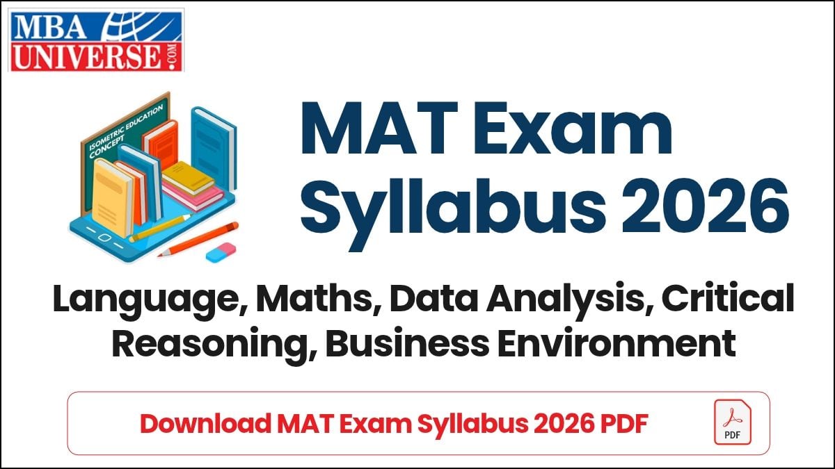 Download MAT Exam Syllabus 2026 PDF