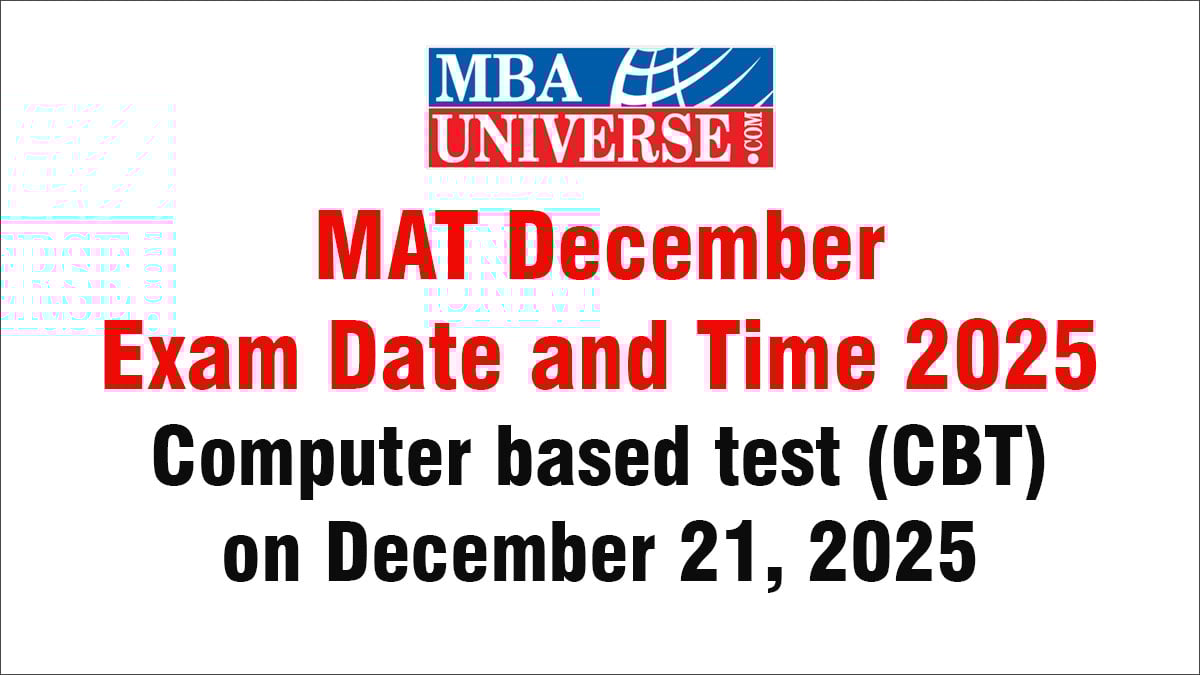 MAT December Exam Date and Time 2025