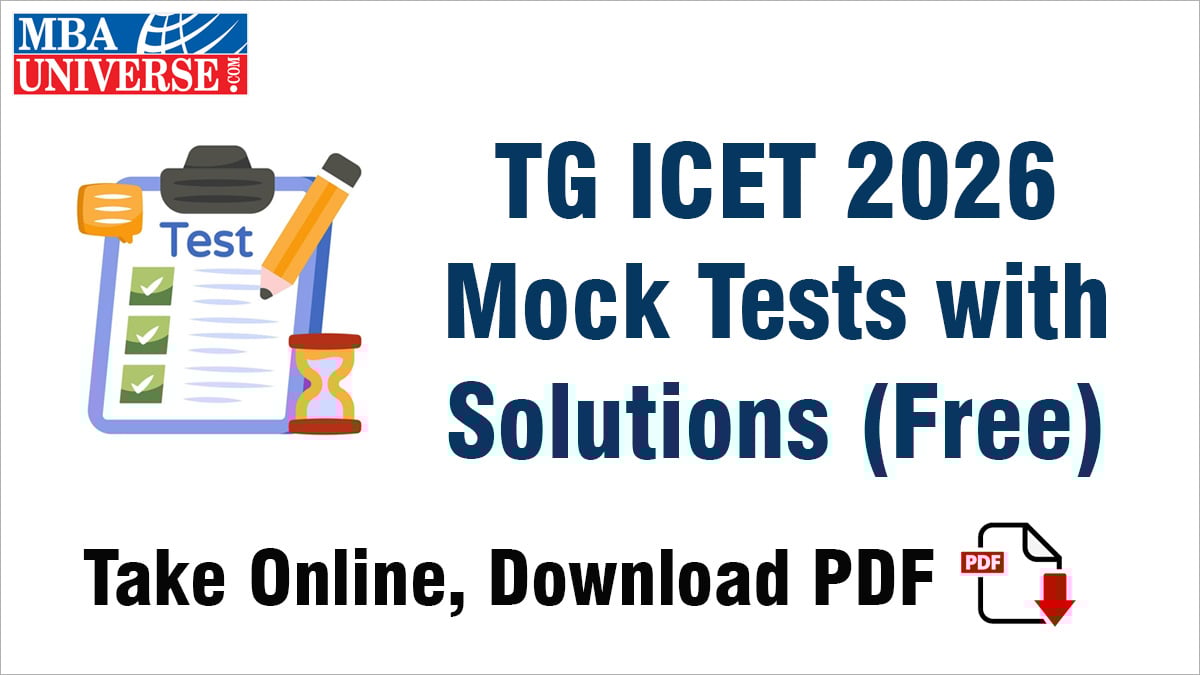 TG ICET Mock Test with Answers 2026