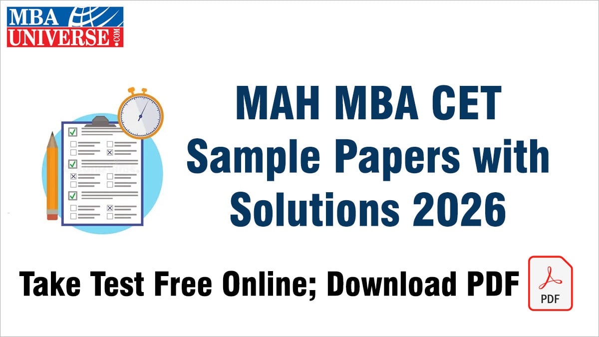 MAH MBA CET Sample Papers with Solutions 2026