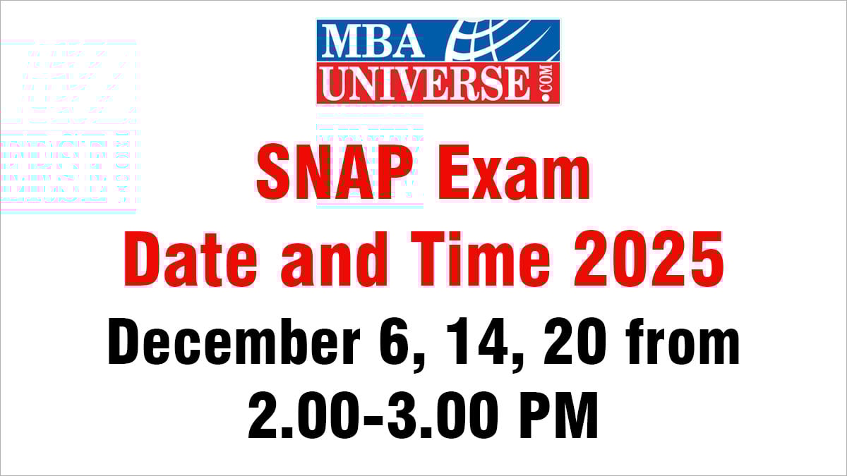 SNAP Exam Date and Time
