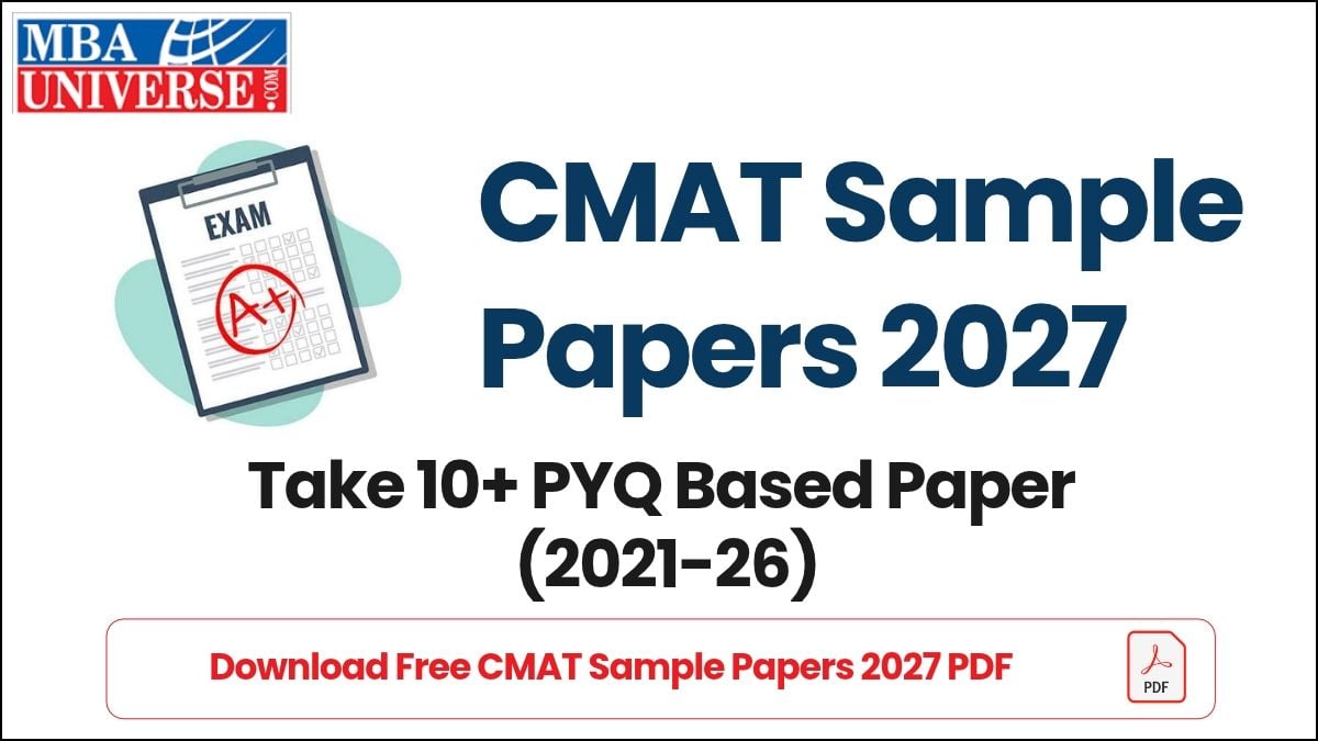 CMAT Sample Paper 2027