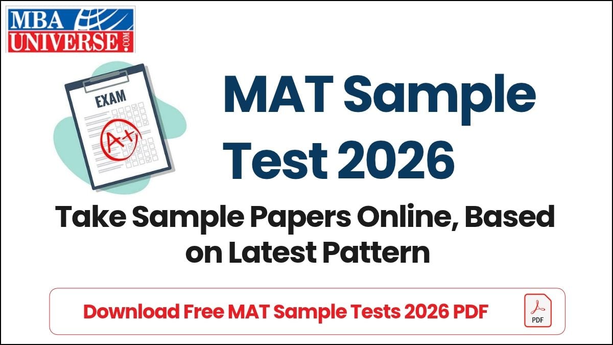 Download Free MAT Sample Tests 2026 PDF
