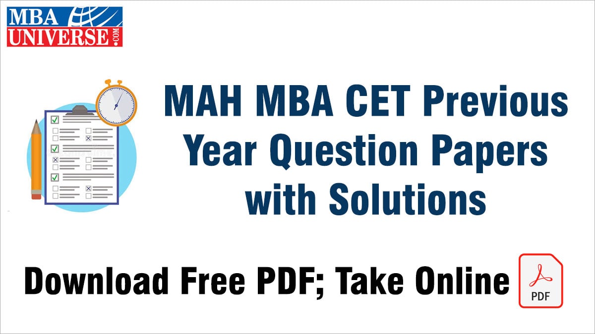 MAH MBA CET Previous Year Question Papers with Solutions