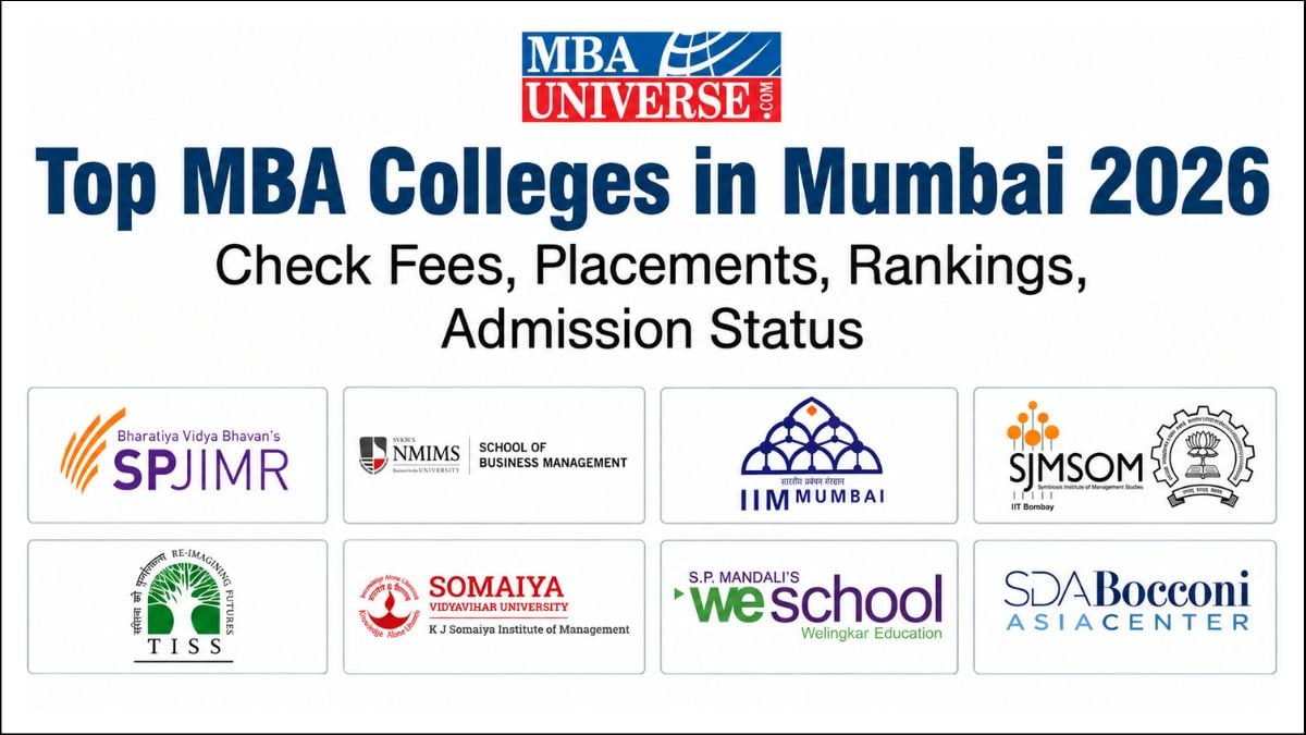Top MBA Colleges in Mumbai 2026: Check Fees, Placements, NIRF Ranking, Admission 2027 Process (Updated)