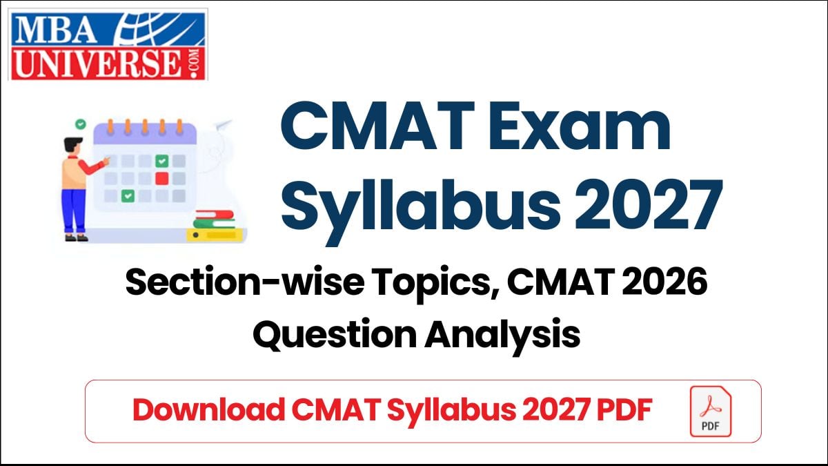 CMAT Exam Syllabus 2027