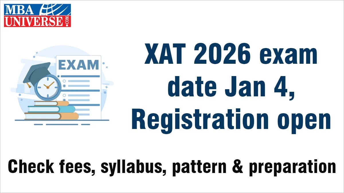 xat 2026 exam will be held on January 4, registration open till december 5, check fees, syllabus, exam pattern and preparation tips