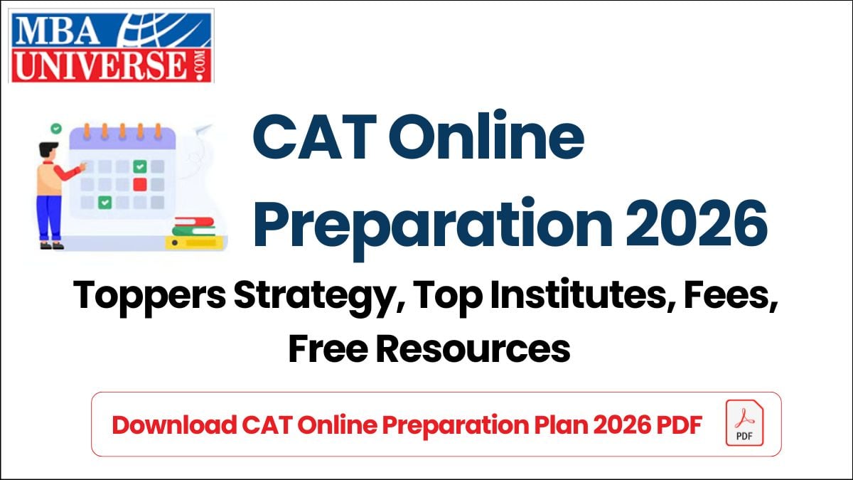 Download CAT Online Preparation Plan 2026 PDF