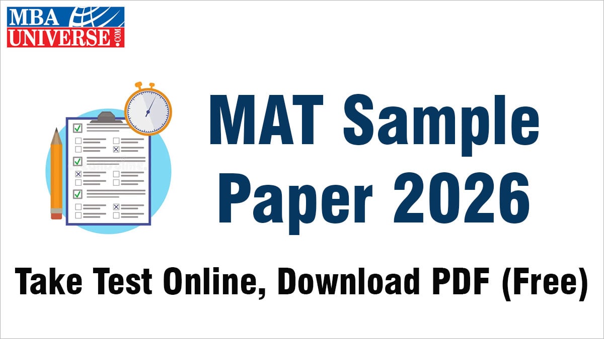 MAT Sample Paper 2026